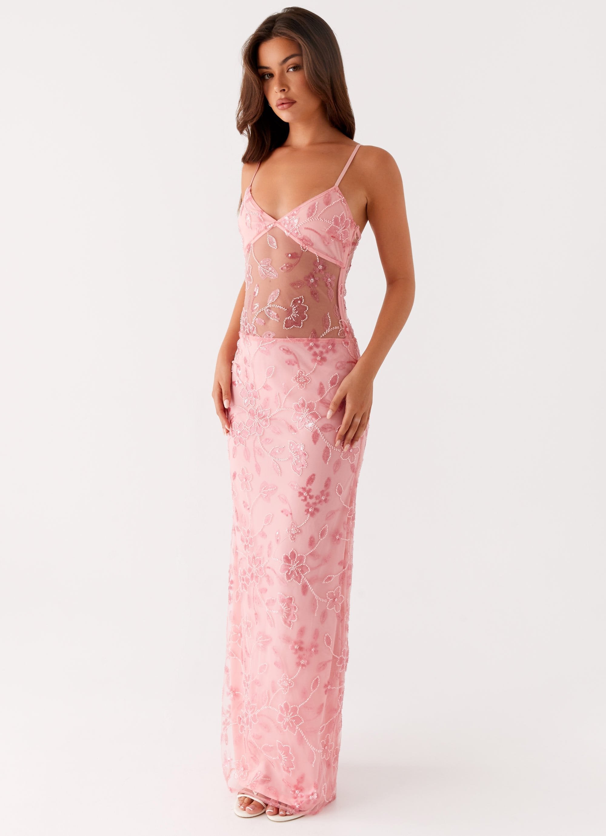 Marlina beaded Maxi Dress