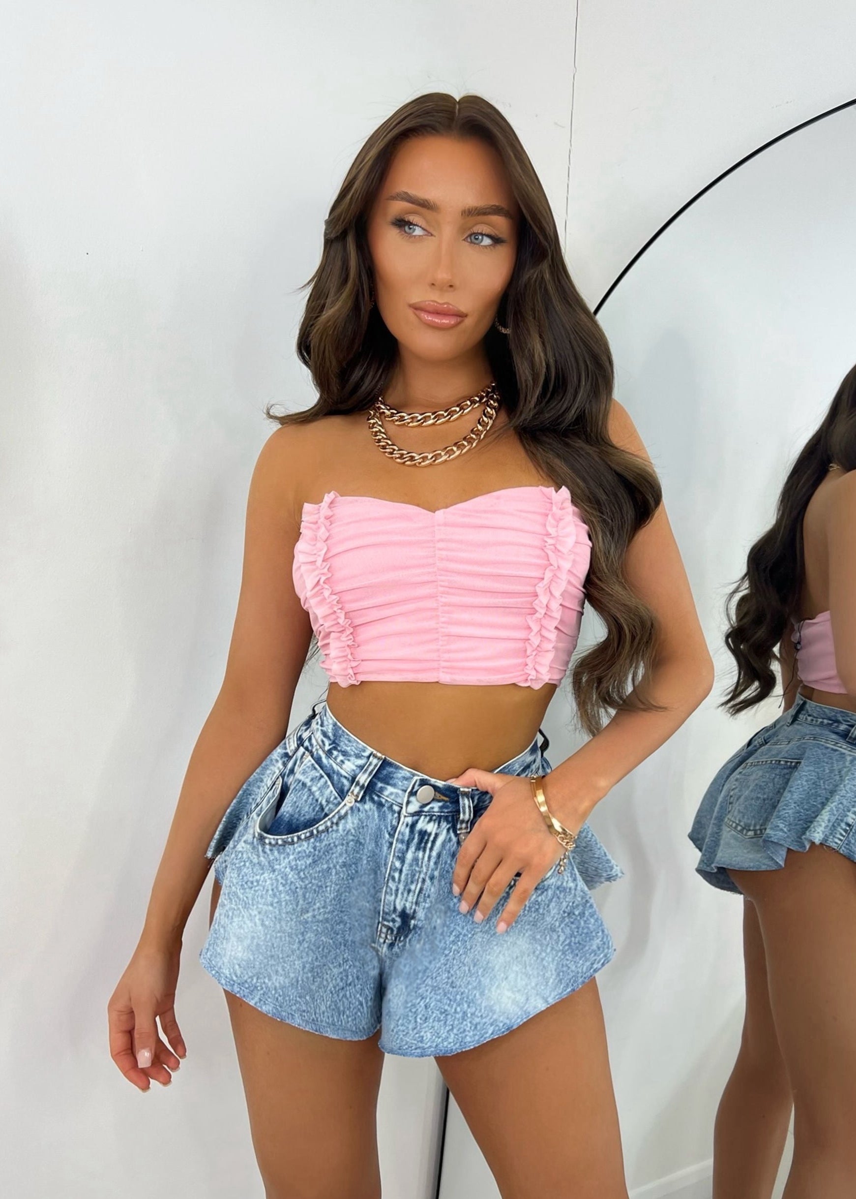 Frill Got It Denim Skirt