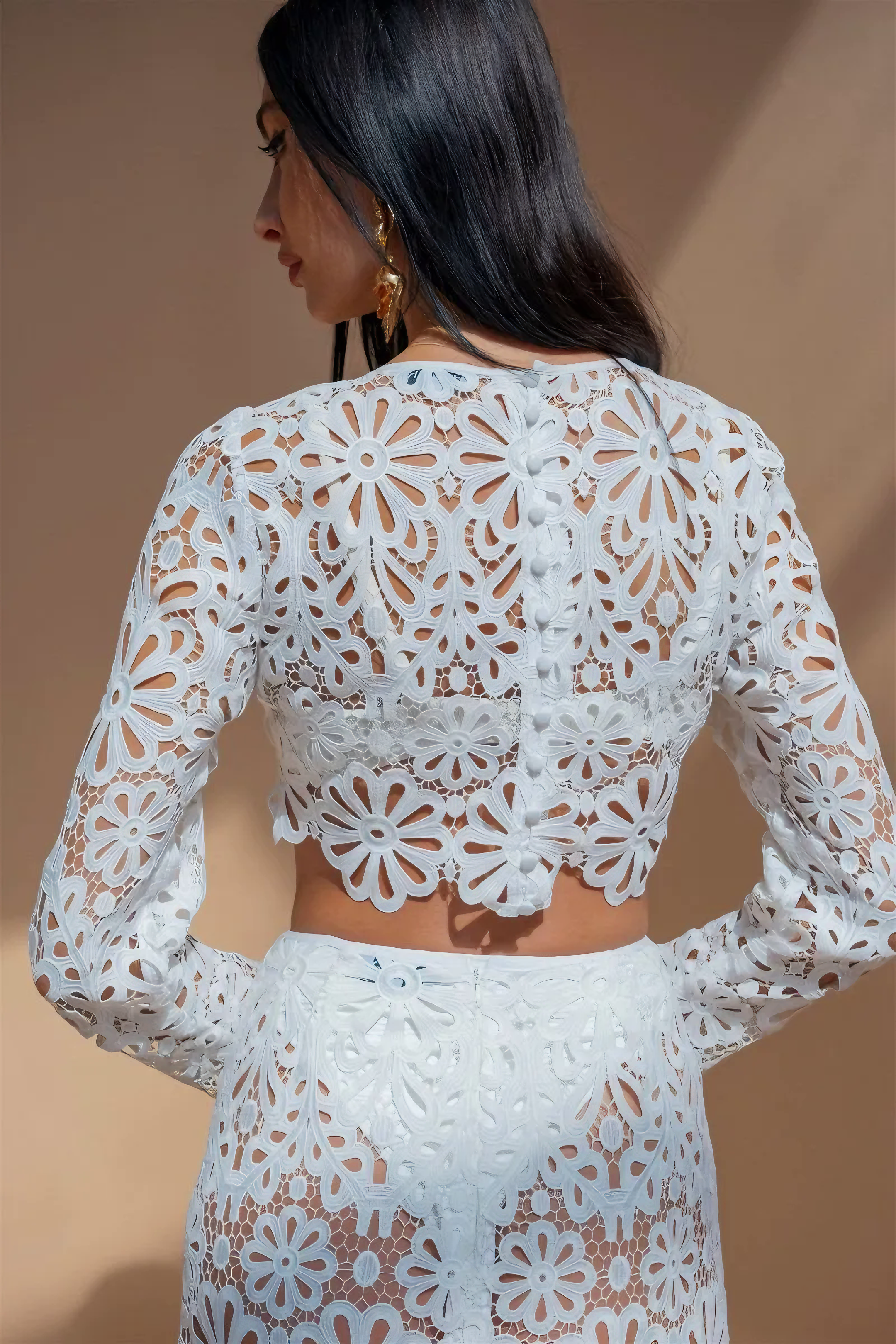 Soft Bloom Lace Two Piece