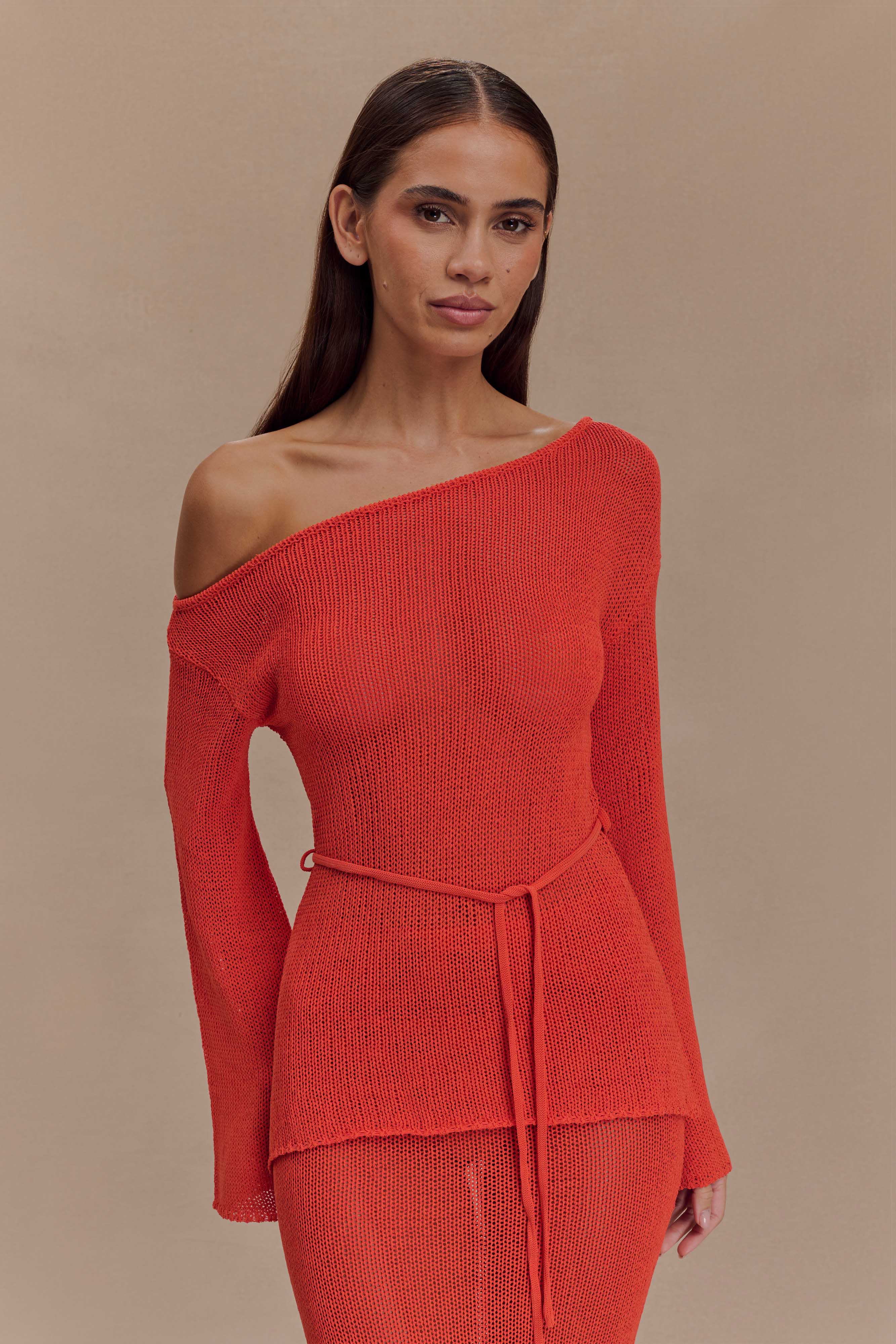 Reagan Off Shoulder Knit Two Piece