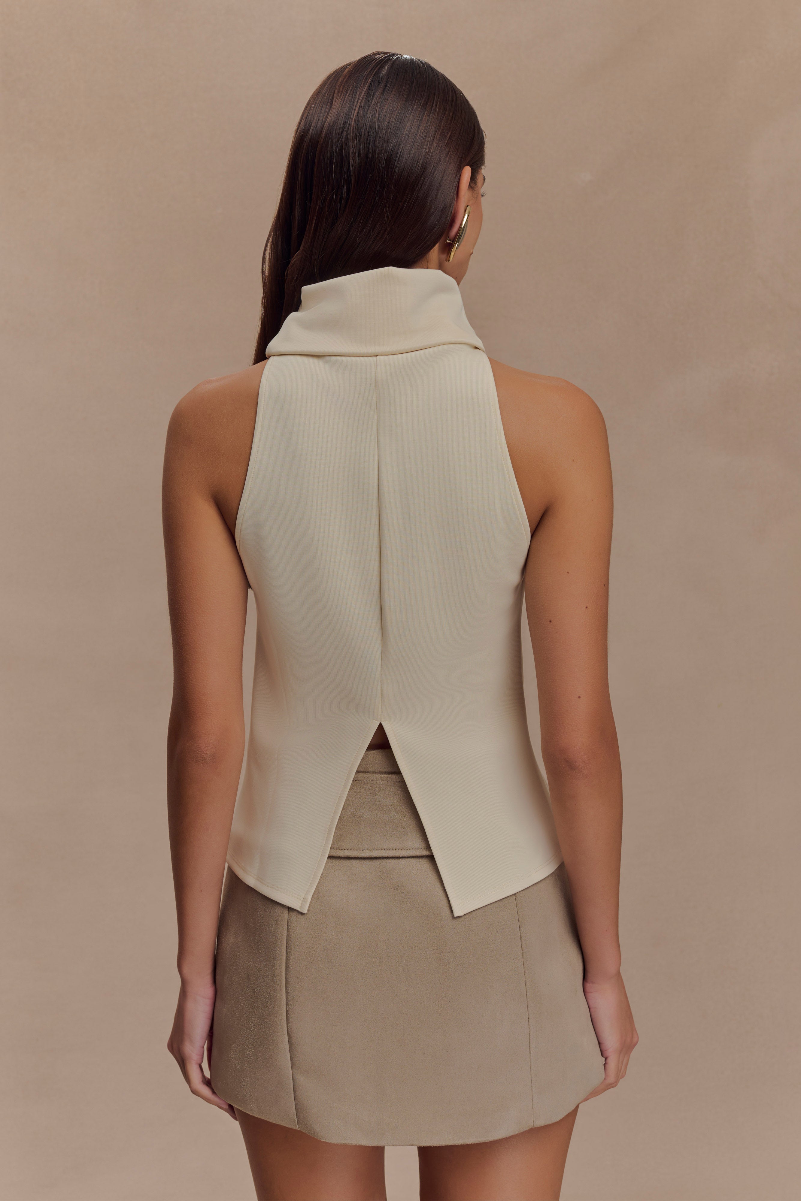 Birdie High Neck Sleeveless Top