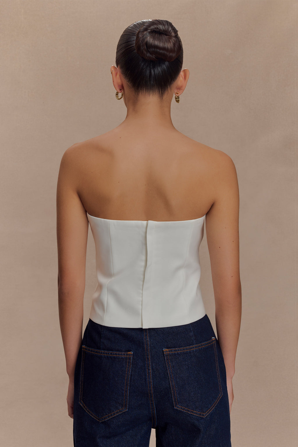 Zillah Strapless Cotton Top