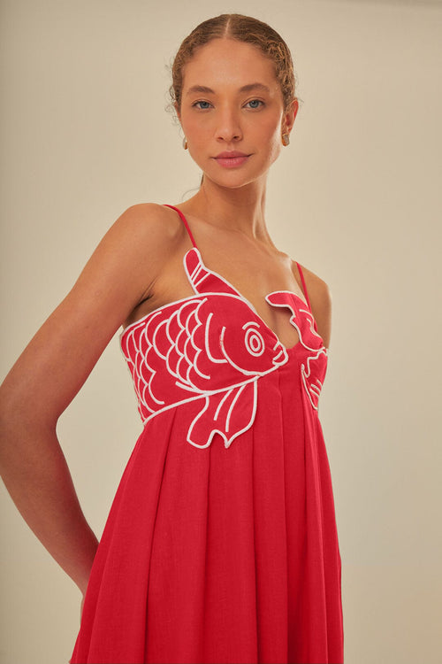 Crimson Sea Maxi Dress