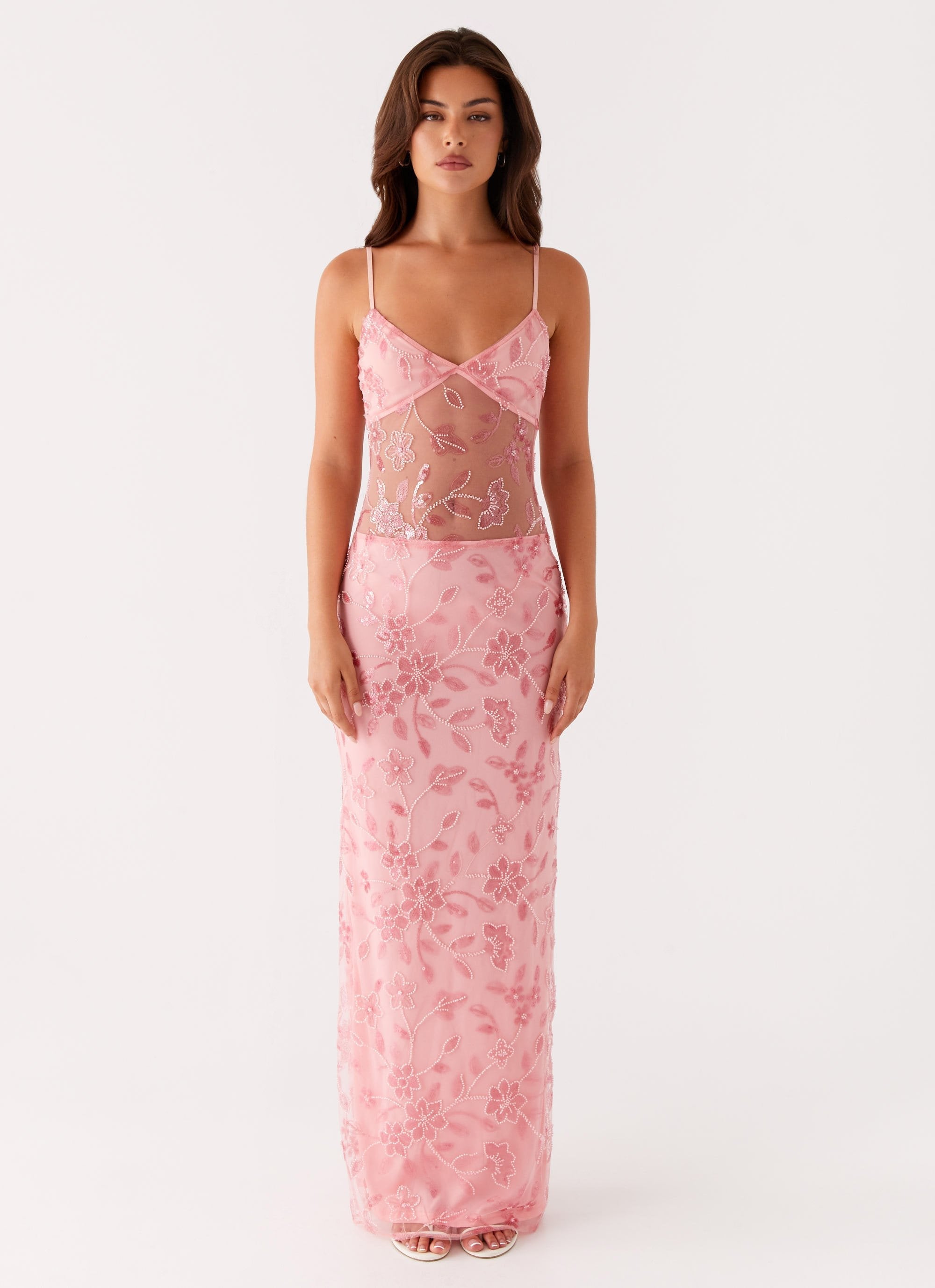 Marlina beaded Maxi Dress