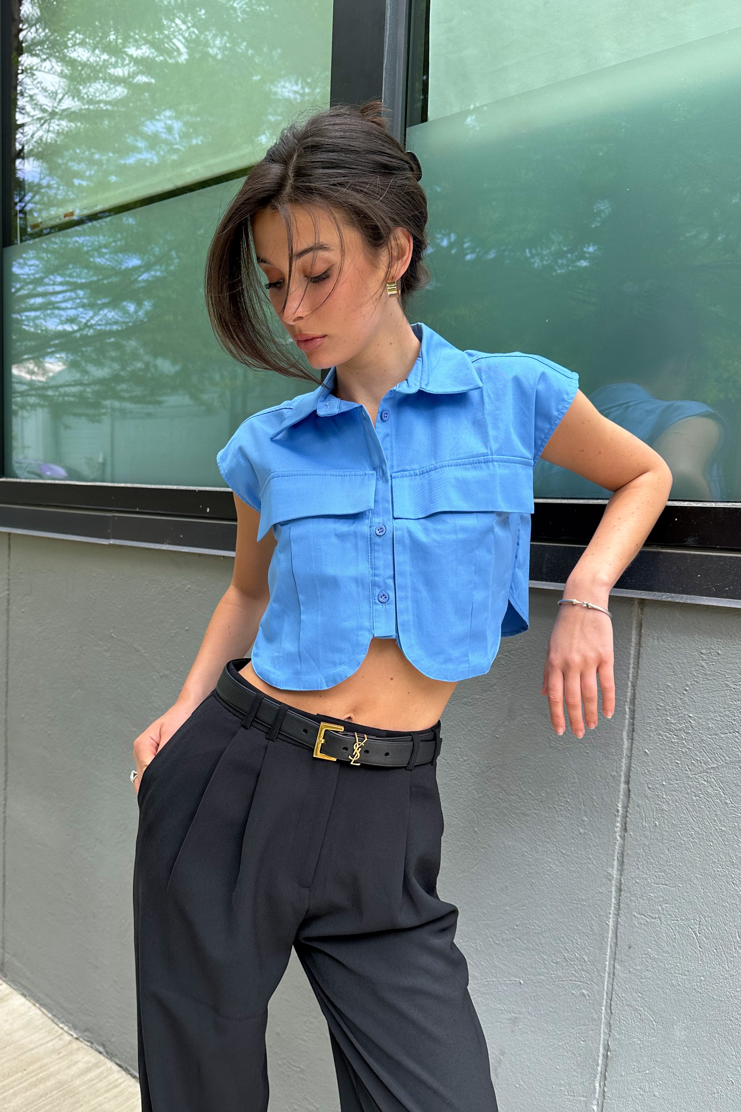 Delaney Cargo Pocket Top