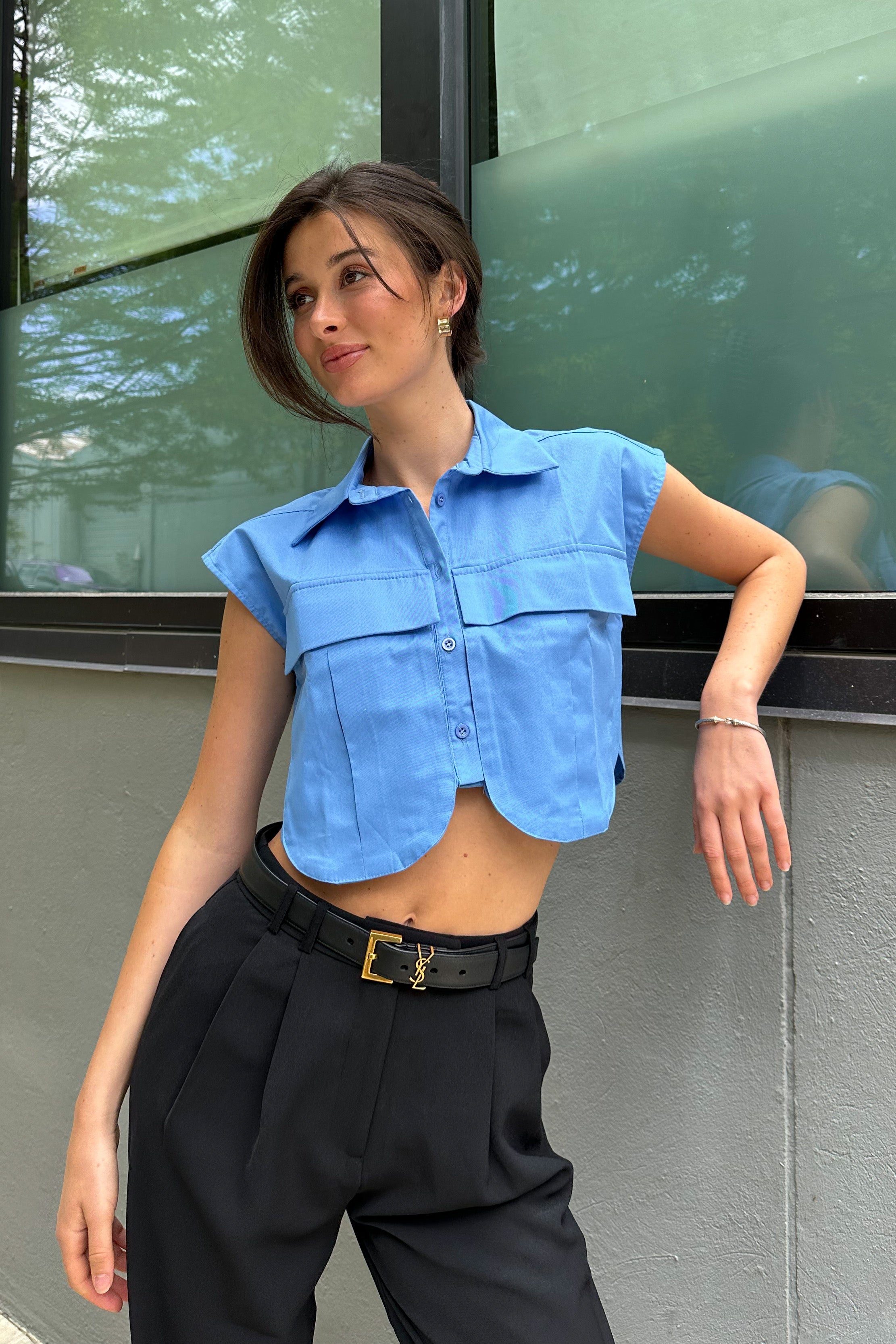 Delaney Cargo Pocket Top