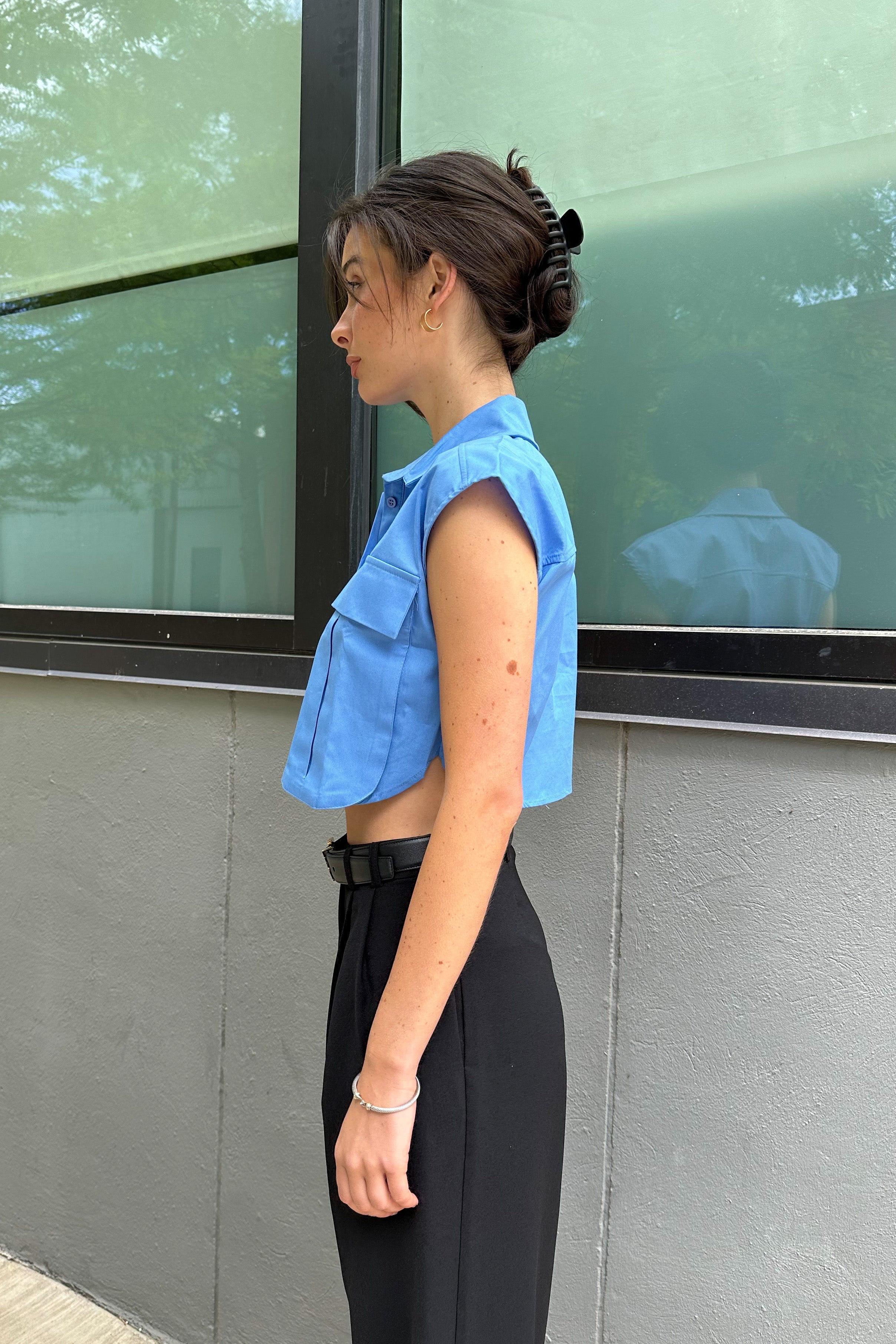 Delaney Cargo Pocket Top