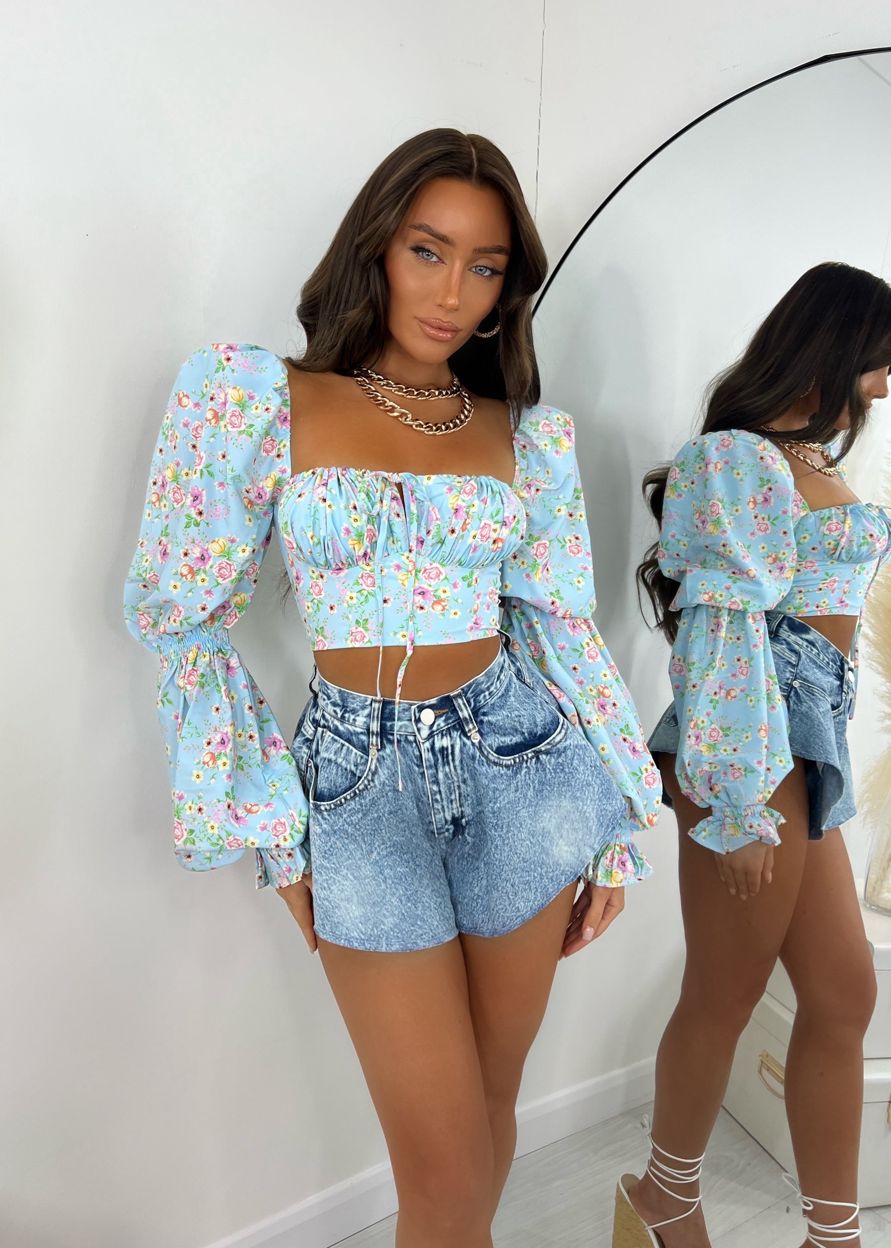 Frill Got It Denim Skirt