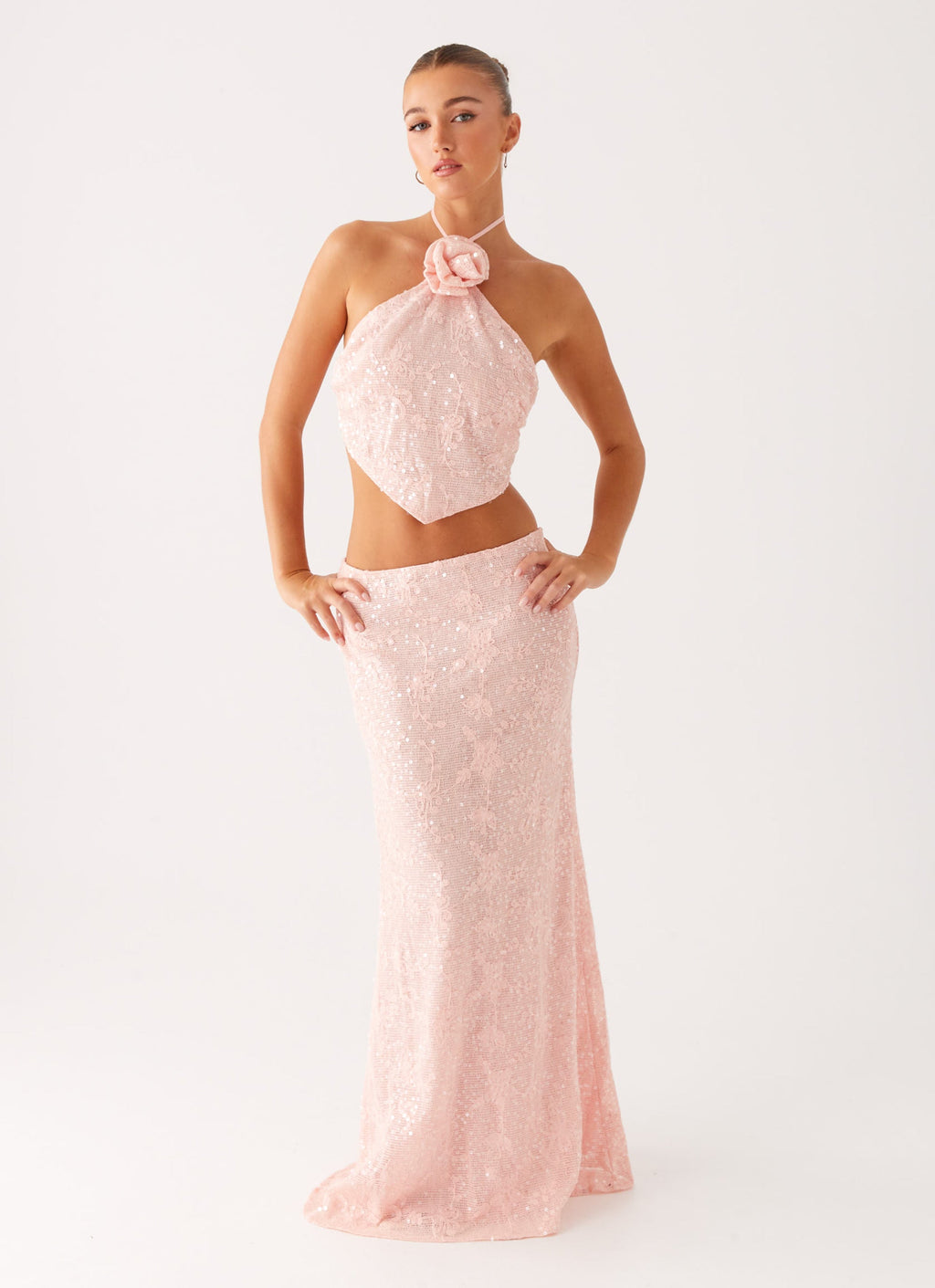 Nico Sequin Maxi Two Piece