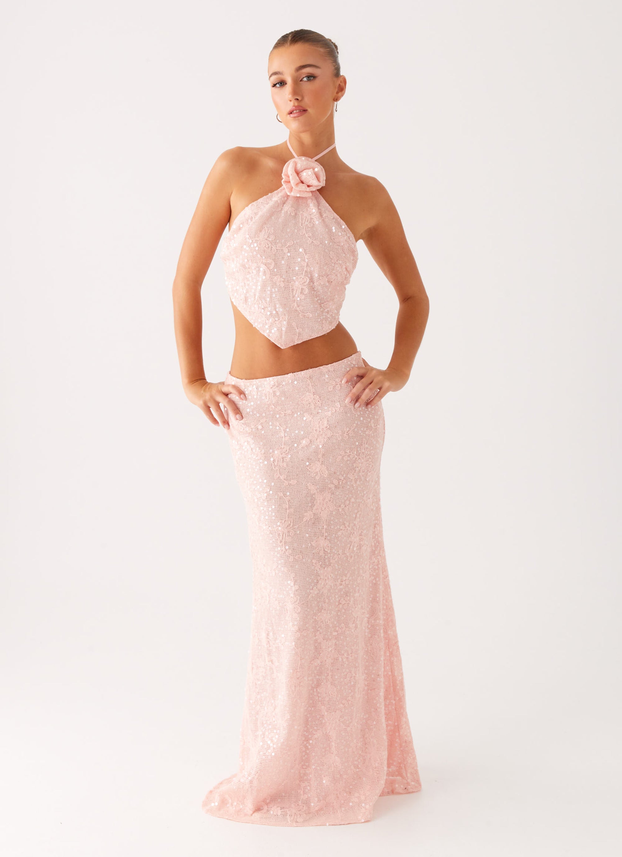Nico Sequin Maxi Two Piece