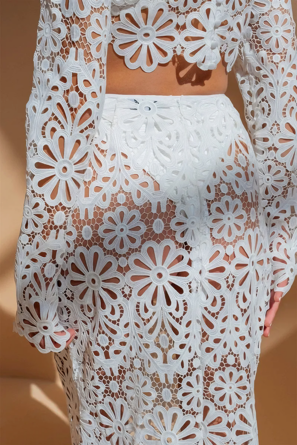 Soft Bloom Lace Two Piece