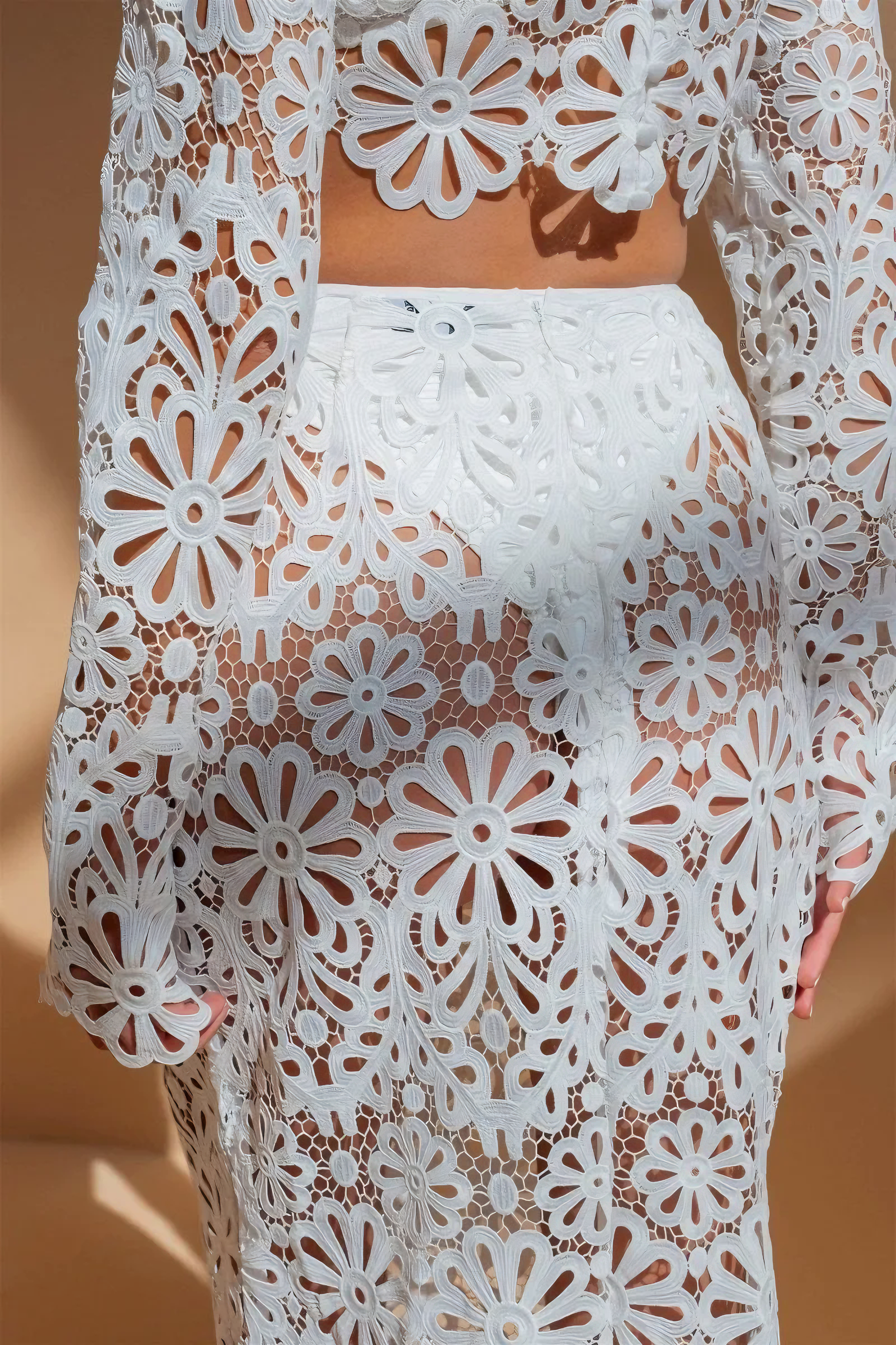 Soft Bloom Lace Two Piece