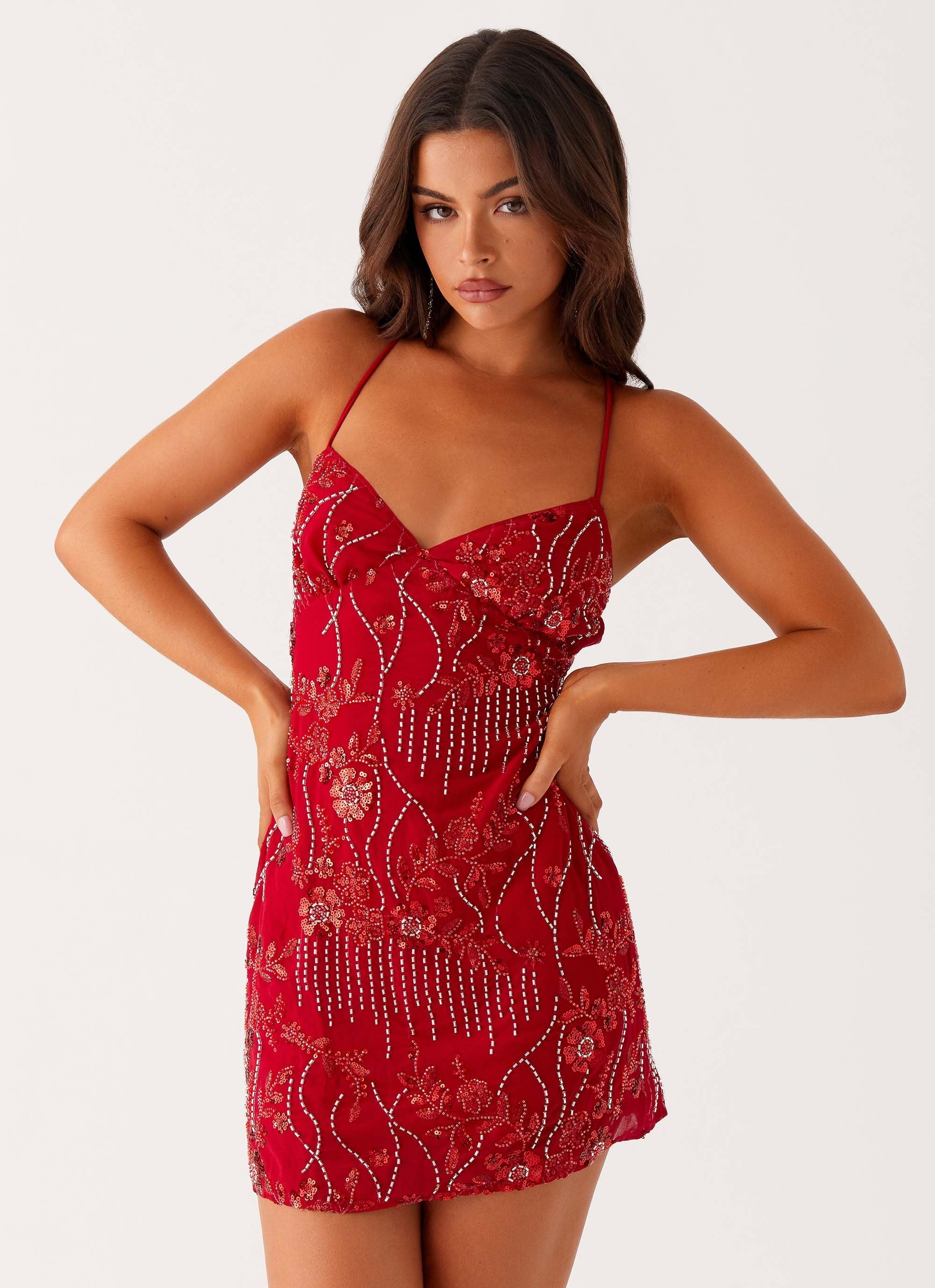 Aveline Sequin Cami Mini Dress