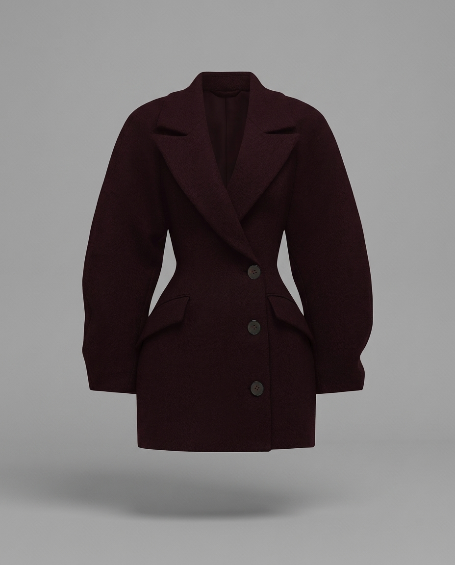 Dylan Blazer Dress in Plum - product only