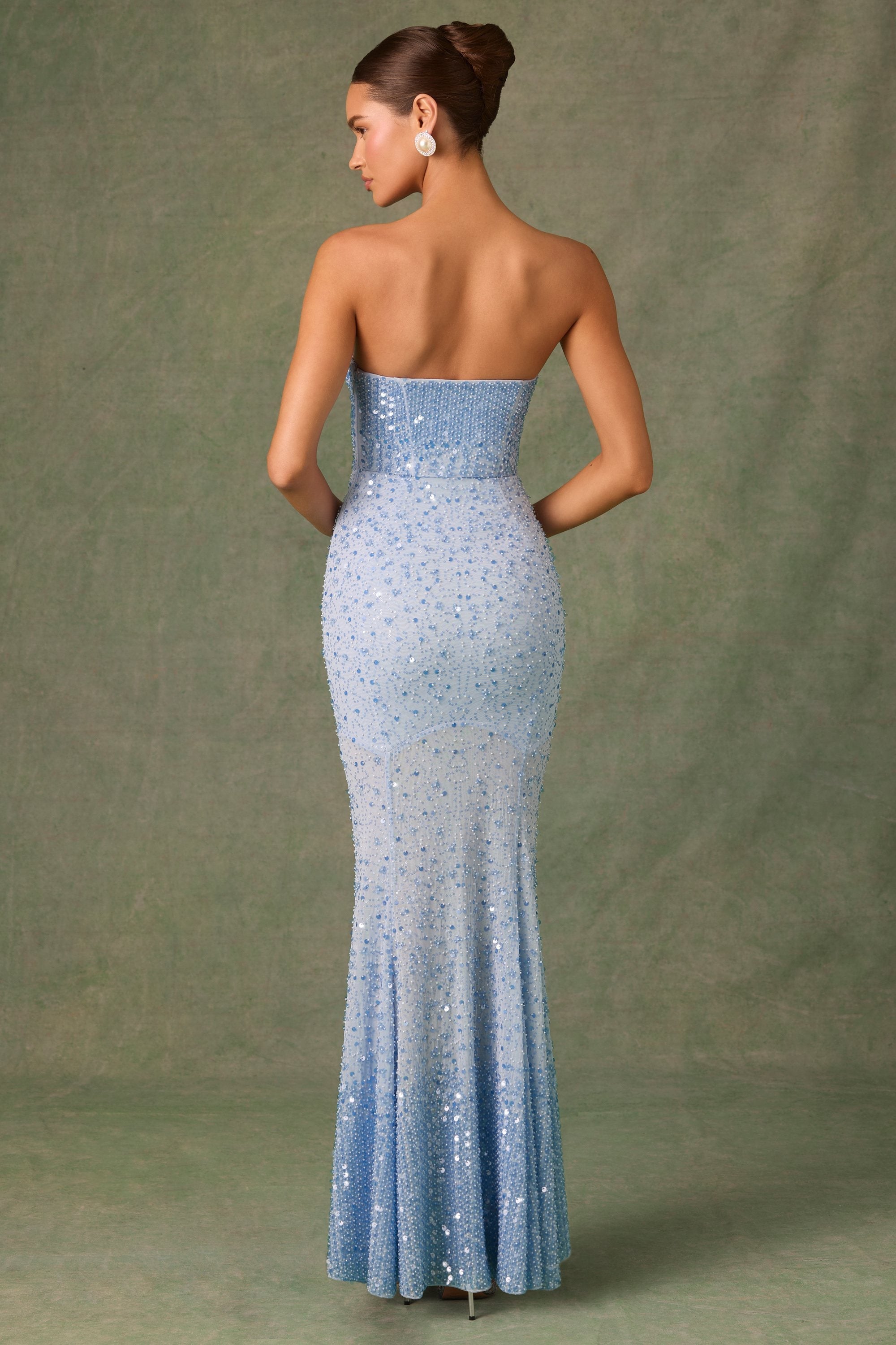 Embellished Sweetheart Maxi Dress
